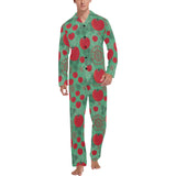 Tomato design pattern Men's Long Pajama Set