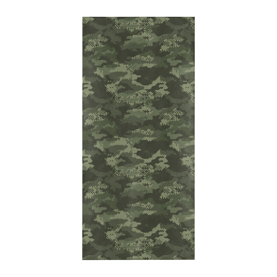 Digital Green camouflage pattern Beach Towel
