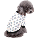 Hedgehog Pattern Print Design 04 All Over Print Pet Dog Round Neck Fuzzy Shirt