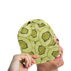 Sliced kiwi pattern All Over Print Snapback Cap