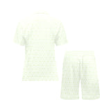 Cucumber pattern background Men's V-Neck Short Pajama Set