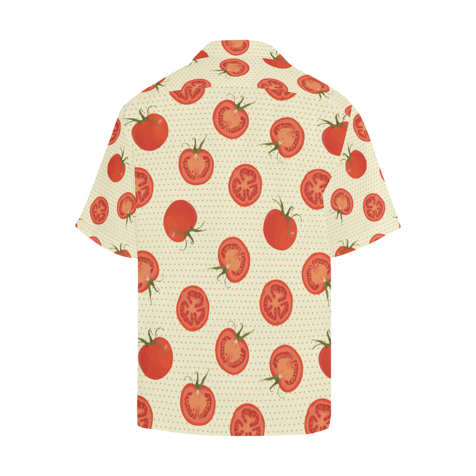 Tomato dot background Men's All Over Print Hawaiian Shirt