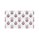 Cute pug hat rabbit costume pattern Doormat
