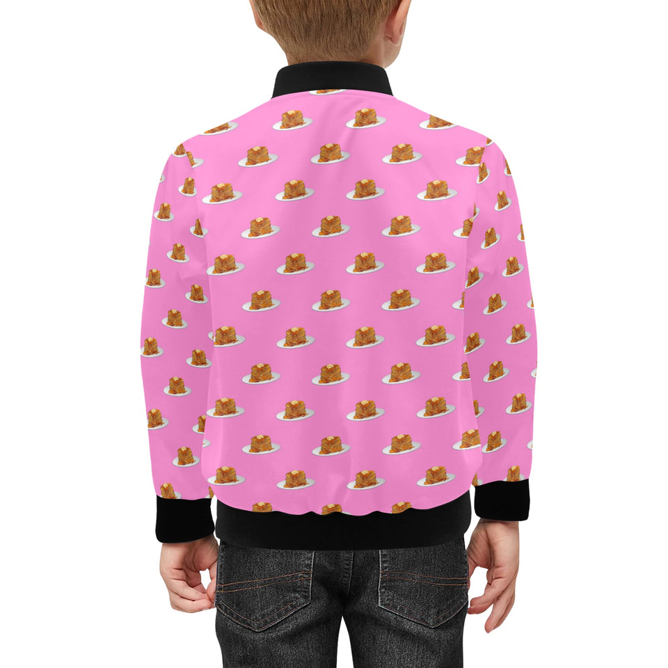 Pancake Pattern Print Design 04 Kids' Boys' Girls' Bomber Jacket
