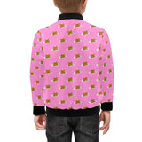 Pancake Pattern Print Design 04 Kids' Boys' Girls' Bomber Jacket