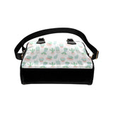 Pastel color cactus pattern Shoulder Handbag