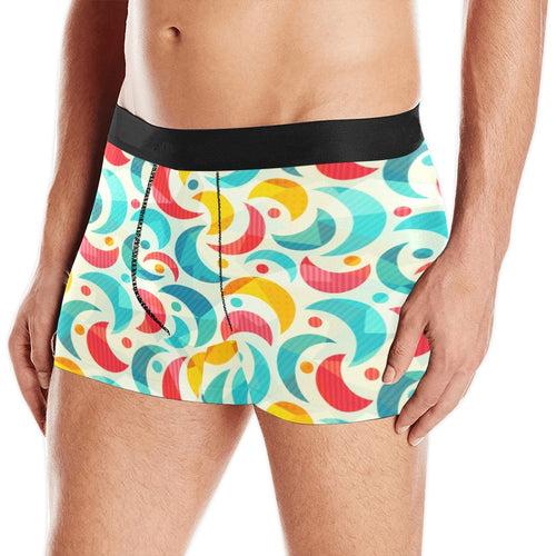 Colorful moon pattern Men's All Over Print Boxer Briefs Men's Underwear