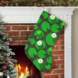 Frog waterlily pattern Christmas Stocking