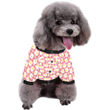 Fried Eggs Pattern Print Design 03 All Over Print Pet Dog Round Neck Fuzzy Shirt