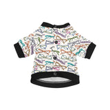 Sun Glasses Pattern Print Design 01 All Over Print Pet Dog Round Neck Fuzzy Shirt