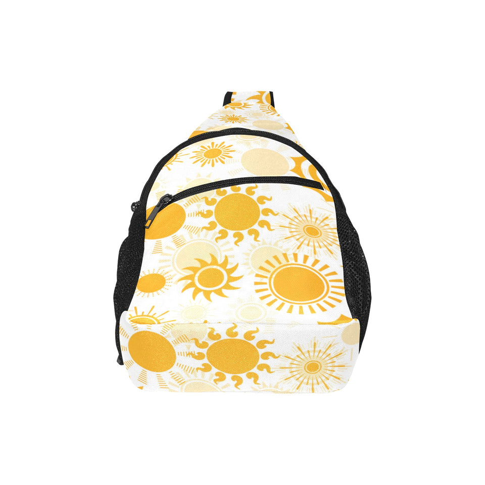 Sun design pattern All Over Print Chest Bag