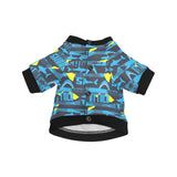 Shark dangerous All Over Print Pet Dog Round Neck Fuzzy Shirt
