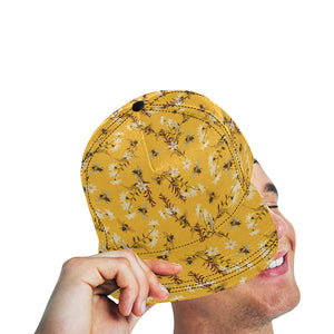 Bee flower pattern All Over Print Snapback Cap