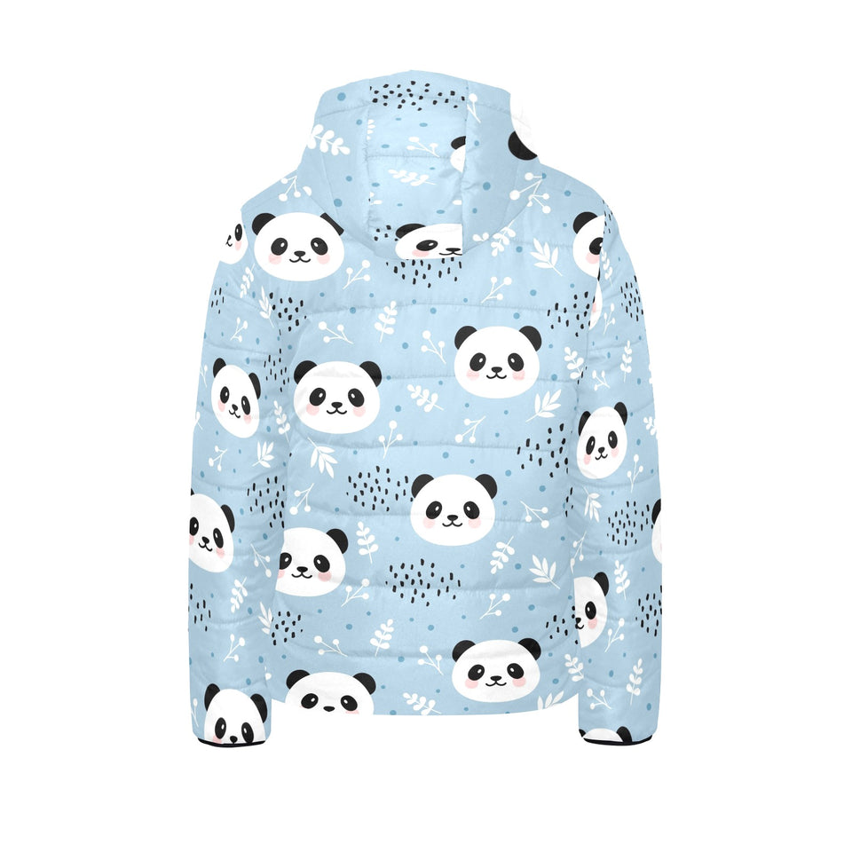 Cute panda pattern Kids' Boys' Girls' Padded Hooded Jacket