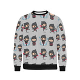 Cute ninja pattern Men's Crew Neck Sweatshirt
