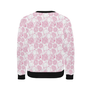 Sketch guava pattern Men's Crew Neck Sweatshirt