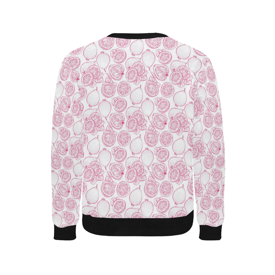 Sketch guava pattern Men's Crew Neck Sweatshirt