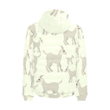 Little young goat pattern Men's Padded Hooded Jacket