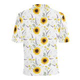 beautiful sunflowers pattern Men's All Over Print Polo Shirt