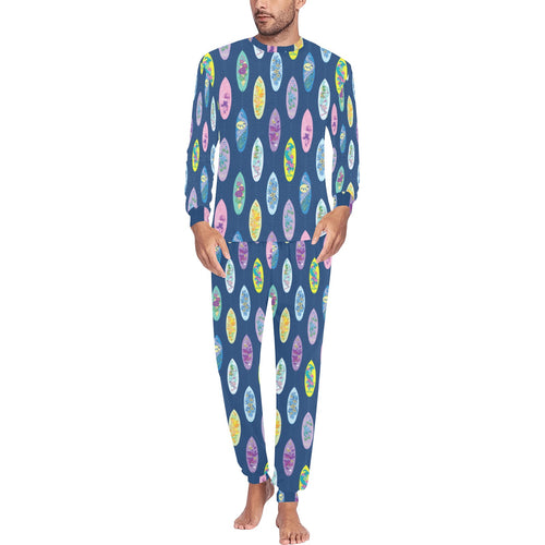 Surfboard Pattern Print Design 03 Men's All Over Print Pajama