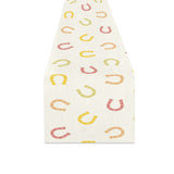 Horseshoes Pattern Print Design 02 Table Runner