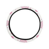 Hand drawn ice cream pattern Car Steering Wheel Cover