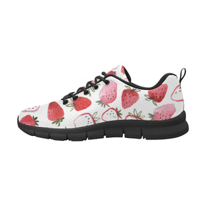 watercolor hand drawn beautiful strawberry pattern Women's Sneaker Shoes