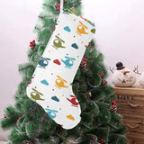 Colorful helicopter pattern Christmas Stocking