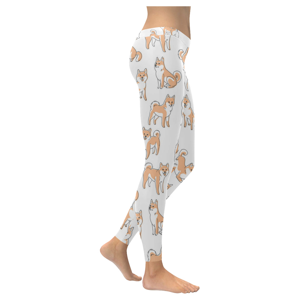 shiba inu dog pattern Women's Legging Fulfilled In US