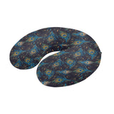 Beautiful peacock feather pattern U-Shaped Travel Neck Pillow