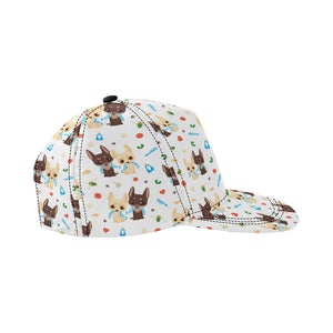 Cute Chihuahua dog pattern All Over Print Snapback Cap