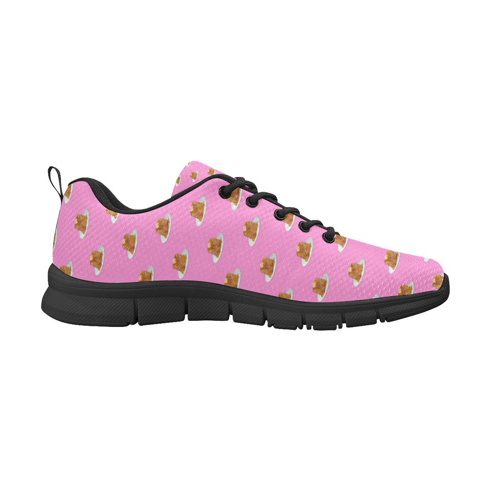 Pancake Pattern Print Design 04 Men's Breathable Sneakers ( Model 055)
