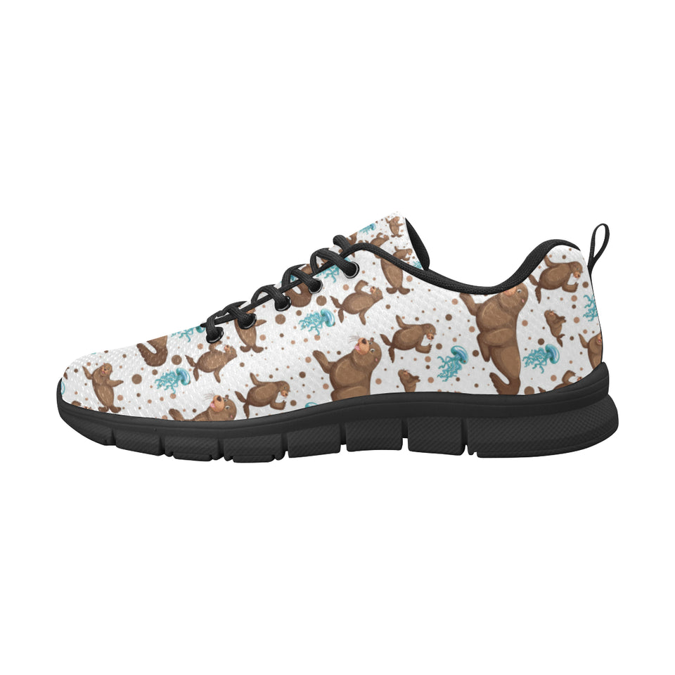 sea lion Seals jellyfish pattern Men's Sneaker Shoes