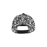 Black white camouflage pattern All Over Print Snapback Cap