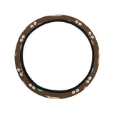 Snail Pattern Print Design 03 Car Steering Wheel Cover