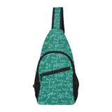 Math Pattern Print Design 01 All Over Print Chest Bag
