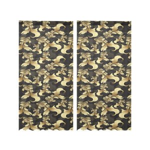 Goldfish Pattern Print Design 01 Gauze Curtain