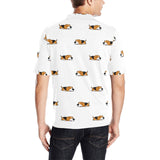 Cute beagle dog sleeping pattern Men's All Over Print Polo Shirt