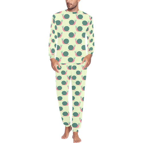 Snail Pattern Print Design 04 Men's All Over Print Pajama