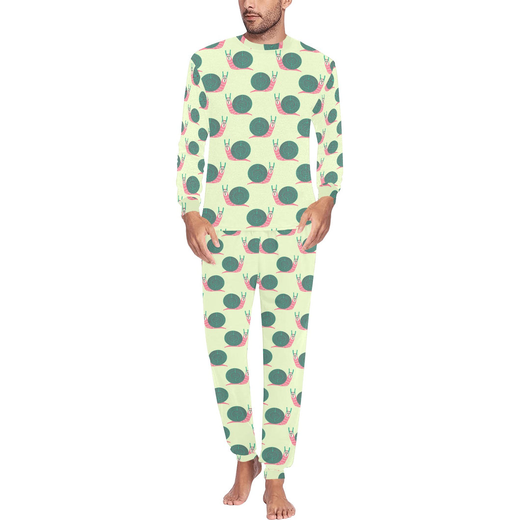 Snail Pattern Print Design 04 Men's All Over Print Pajama