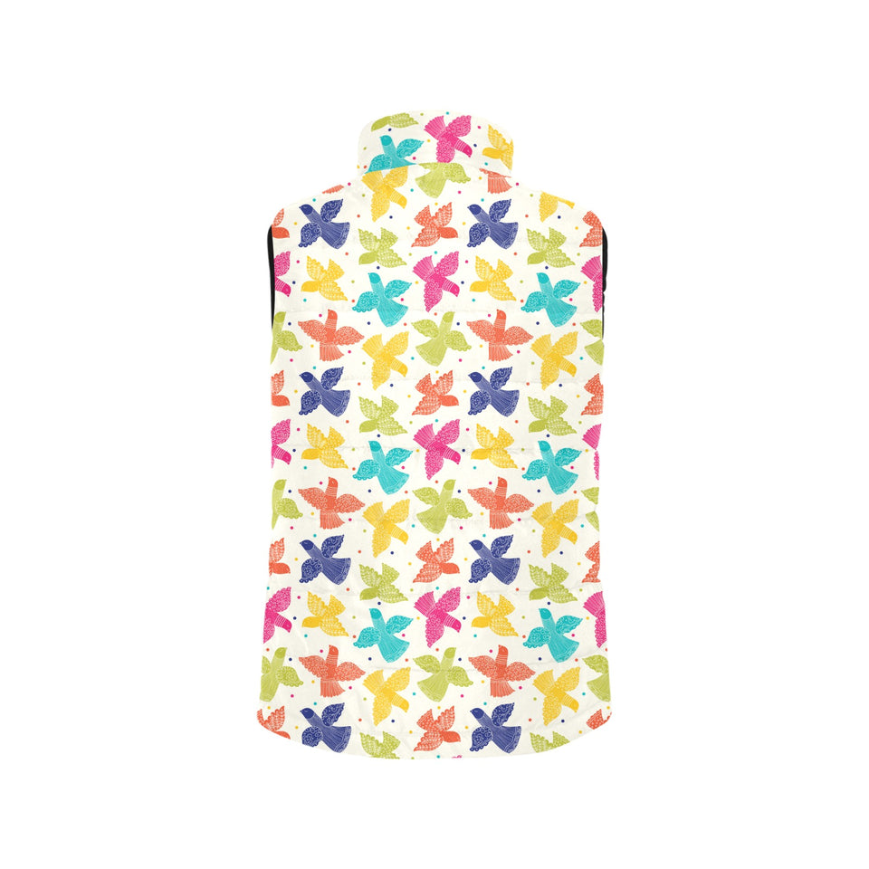 Pigeon Pattern Print Design 01 Men's Padded Vest