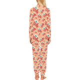Camper Van Pattern Print Design 03 Women's All Over Print Pajama Set