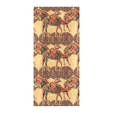 Camel polynesian tribal design pattern Beach Towel