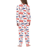 British Pattern Print Design 03 Kids' Boys' Girls' All Over Print Pajama Set