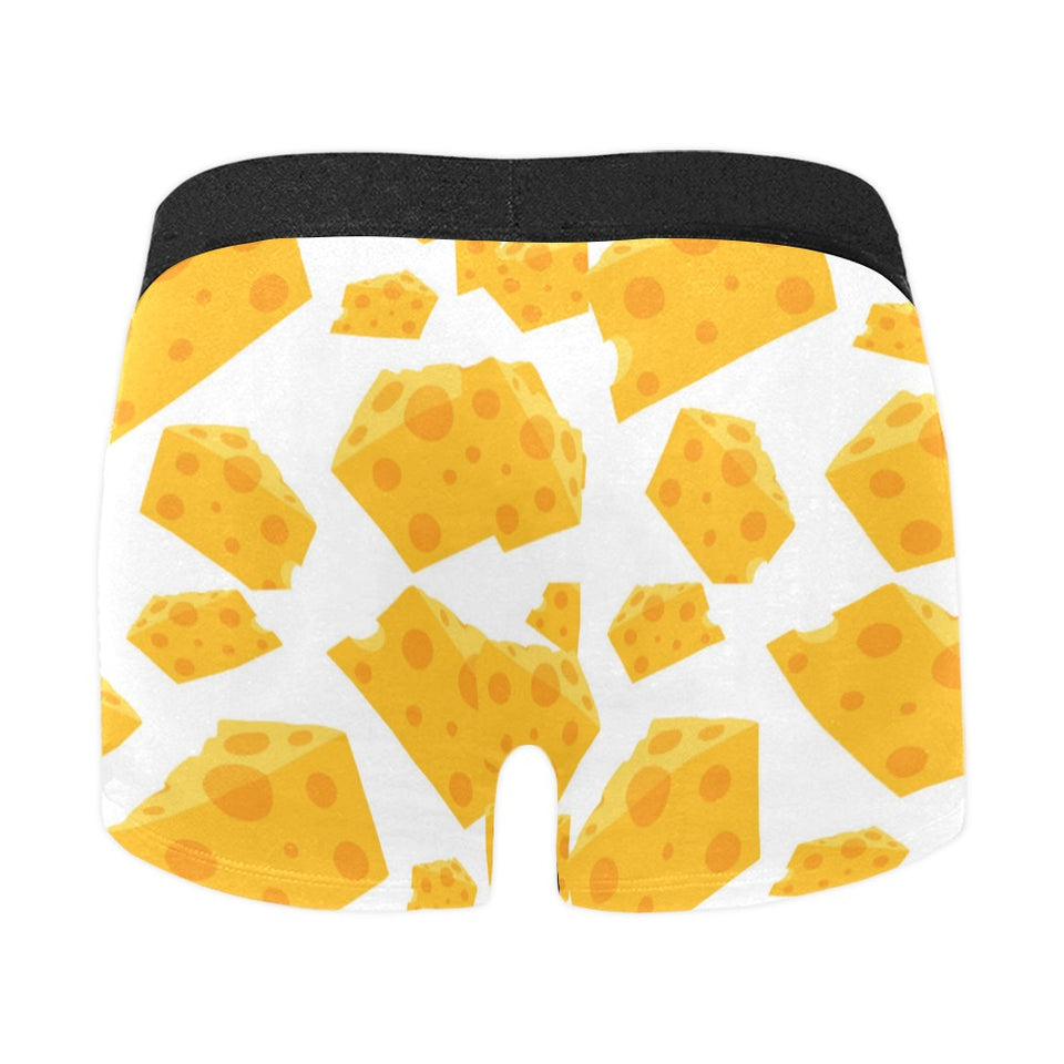 Cheese slice pattern Men's All Over Print Boxer Briefs Men's Underwear