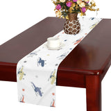 Cute helicopter star pattern Table Runner