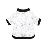 Math Pattern Print Design 03 All Over Print Pet Dog Round Neck Fuzzy Shirt
