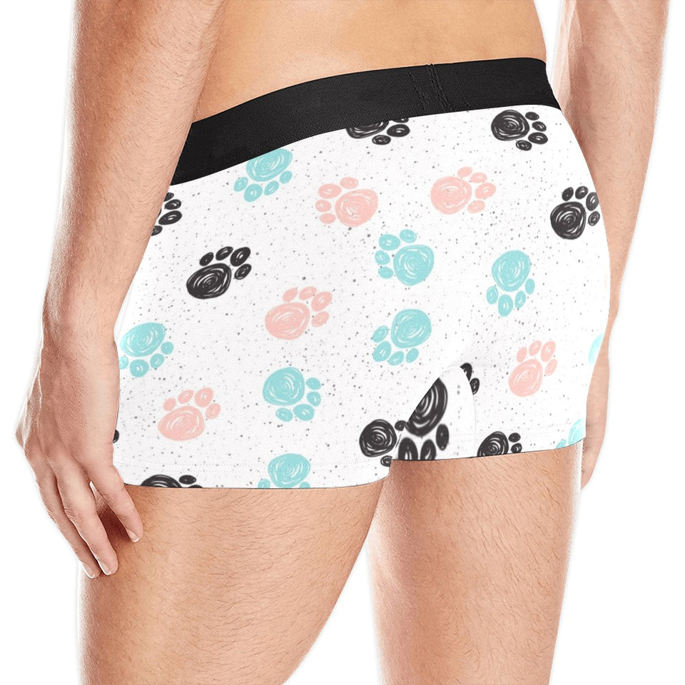 Dog Paws Pattern Print Design 04 Men's All Over Print Boxer Briefs Men's Underwear
