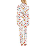 Canada Pattern Print Design 03 Women's Long Pajama Set