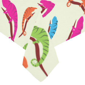 Colorful Chameleon lizard pattern Tablecloth